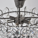 Elegancka czarna lampa sufitowa z kryształów MW-LIGHT 351016006