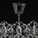 Elegancka czarna lampa sufitowa z kryształów MW-LIGHT 351016006