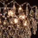 Elegancka czarna lampa sufitowa z kryształów MW-LIGHT 351016006