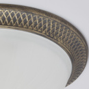 Elegancka lampa sufitowa - antyczny mosiądz, matowy klosz MW-LIGHT Classic 450015603