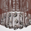 Elegancka lampa sufitowa na 6 żarówek z brązowym kloszem MW-LIGHT 465014506