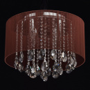 Elegancka lampa sufitowa na 6 żarówek z brązowym kloszem MW-LIGHT 465014506