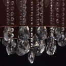 Elegancka lampa sufitowa na 6 żarówek z brązowym kloszem MW-LIGHT 465014506