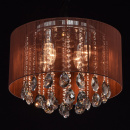 Elegancka lampa sufitowa na 6 żarówek z brązowym kloszem MW-LIGHT 465014506