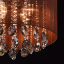 Elegancka lampa sufitowa na 6 żarówek z brązowym kloszem MW-LIGHT 465014506