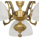 Elegancka lampa sufitowa w kolorze mosiądzu, pięcioramienna Ariadne MW-Light 450010905