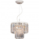 Elegancka lampa wisząca, przezroczyste kryształy Vitaluce VE5179-0/4S