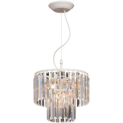 Elegancka lampa wisząca, przezroczyste kryształy Vitaluce VE5179-0/4S