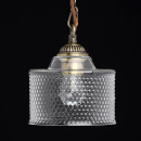 Elegancka lampa wisząca z ozdobnym szklanym kloszem MW-LIGHT 481012101