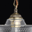 Elegancka lampa wisząca z ozdobnym szklanym kloszem MW-LIGHT 481012101