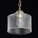 Elegancka lampa wisząca z ozdobnym szklanym kloszem MW-LIGHT 481012101