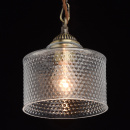 Elegancka lampa wisząca z ozdobnym szklanym kloszem MW-LIGHT 481012101