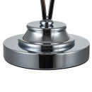 Elegancka lampka stołowa chromowana z białym abażurem Miraggio Maytoni Modern MOD602-TL-01-N
