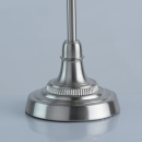 Elegancka lampka stołowa, satynowa, srebrna i biały klosz MW-LIGHT Elegance 415032801