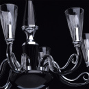 Elegancki czarny żyrandol do jadalni lub salonu 483010706