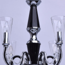 Elegancki czarny żyrandol do jadalni lub salonu 483010706