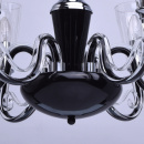 Elegancki czarny żyrandol do jadalni lub salonu 483010706