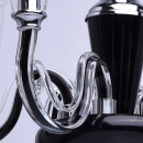 Elegancki czarny żyrandol do jadalni lub salonu 483010706