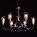 Elegancki czarny żyrandol do jadalni lub salonu 483010706