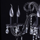 Elegancki czarny żyrandol z kryształami MW-LIGHT 313013306