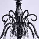 Elegancki czarny żyrandol z kryształami MW-LIGHT 313013306