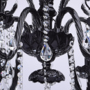 Elegancki czarny żyrandol z kryształami MW-LIGHT 313013306