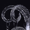 Elegancki czarny żyrandol z kryształami MW-LIGHT 313013306