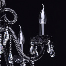 Elegancki czarny żyrandol z kryształami MW-LIGHT 313013306