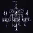 Elegancki czarny żyrandol z kryształami MW-LIGHT 313013306