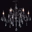 Elegancki czarny żyrandol z kryształami MW-LIGHT 313013306