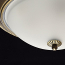 Elegancki plafon sufitowy - antyczny mosiądz, matowe szkło MW-LIGHT Neoclassic 450015503