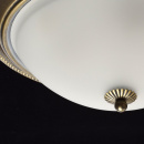 Elegancki plafon sufitowy - antyczny mosiądz, matowe szkło MW-LIGHT Neoclassic 450015503