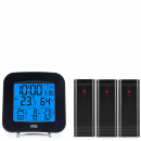 Elektroniczny higrometr i termometr z trzema czujnikami bezprzewodowymi ADE AD-WS 1823