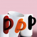 Filiżanka do cappuccino ze spodkiem Kahla Touch Five Senses niebieska 393623A24017