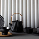 Filiżanka do herbaty z czarnej porcelany Pekoë Revol RV-653609-4