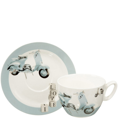 Filiżanka porcelanowa Cilio Retro Skuter CI-251517