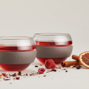 Filiżanki do herbaty z silikonową opaską Calm at Home Lekue 2 sztuki 0303020M08M019