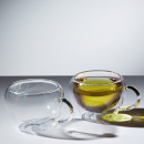 Filiżanki do herbaty z uchem podwójna ścianka 230 ml Kitchen Craft 2 sztuki KCLXDWTCUP2PC