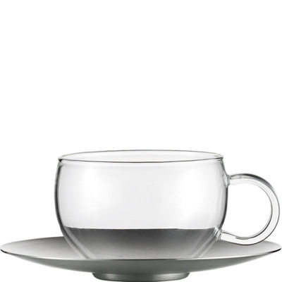 Filiżanki do herbaty ze stalowymi spodkami Jenaer Glas Tea - 2 sztuki SH-115895-2