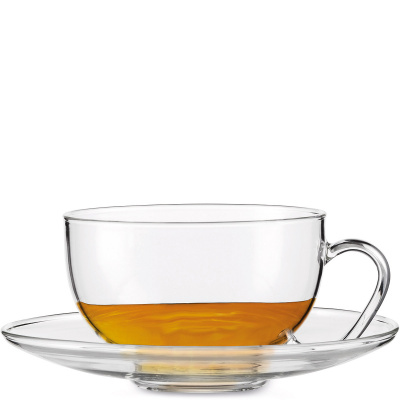 Filiżanki do herbaty ze szklanymi spodkami Jenaer Glas Tea - 2 sztuki SH-118719-2