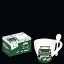 Filiżanki porcelanowe z łyżeczką Cilio Retro Mini CI-251586