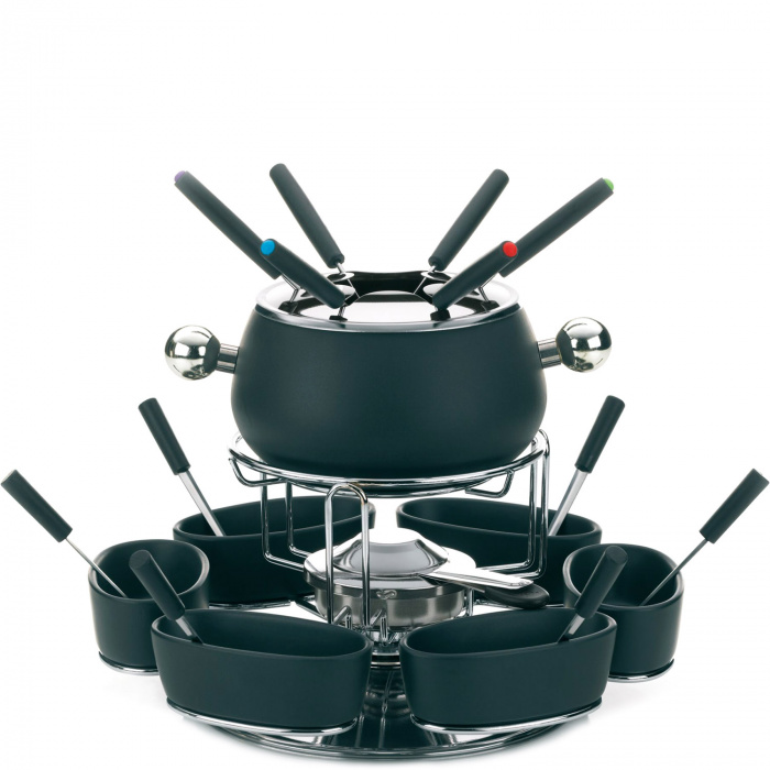 Fondue karuzela - duży zestaw dla sześciu osób Lugano Kela 1,2 Litra