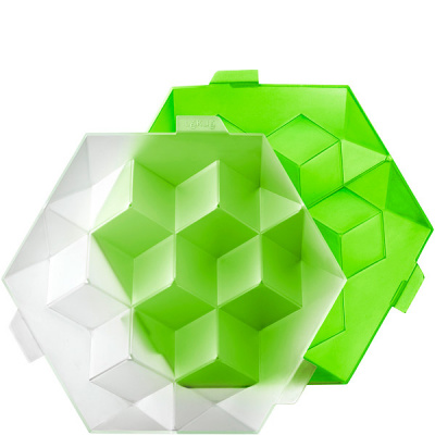 Foremka do lodu Ice Cube Giant Lekue zielona 0250600V05C004