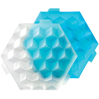 Foremka do lodu Ice Cube Lekue niebieska 0250500Z10C003