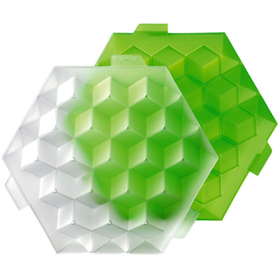 Foremka do lodu Ice Cube Lekue zielona 0250500V05C003