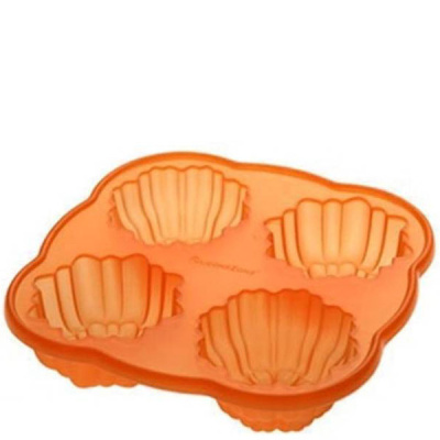 Foremka silikonowa na cztery babeczki Silicone Zone Flowers SZ-10079-AB