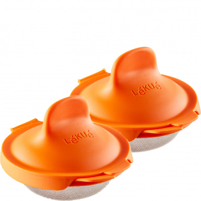 Foremki do jajek w koszulkach Lekue pomarańczowe, 2 sztuki 3402900N07U009