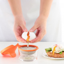 Foremki do jajek w koszulkach Lekue pomarańczowe, 2 sztuki 3402900N07U009