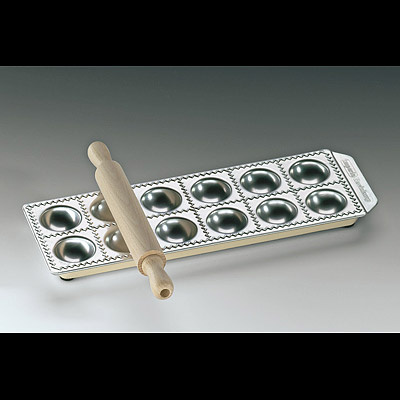 Foremki do ravioli 12 szt + wałek Kuchenprofi KU-0803100000