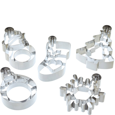 Foremki do wykrawania ciastek Ozdoby Choinkowe Kitchen Craft SDICUTXMAS5PC